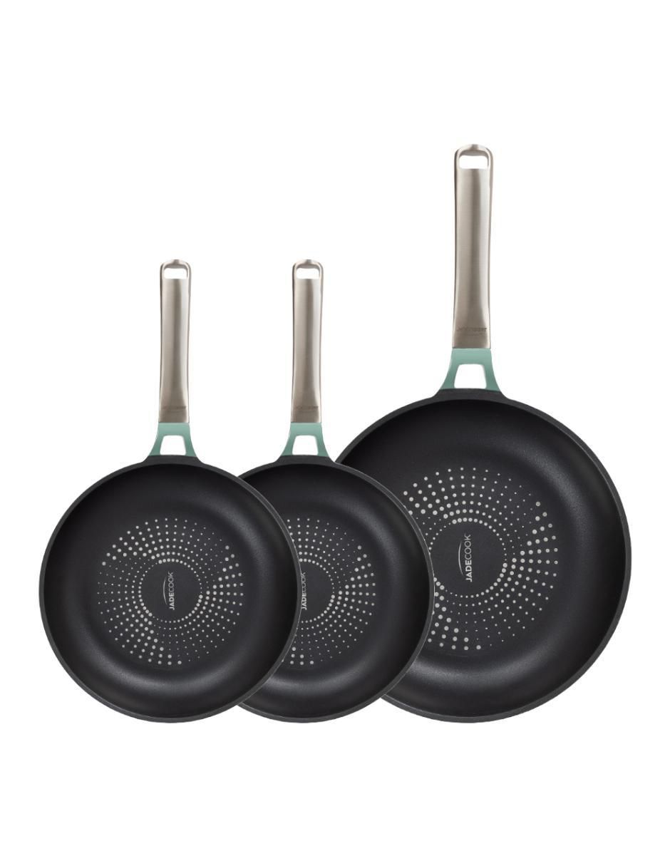 Set de sartenes Pro Series de aluminio anodizado 3 piezas