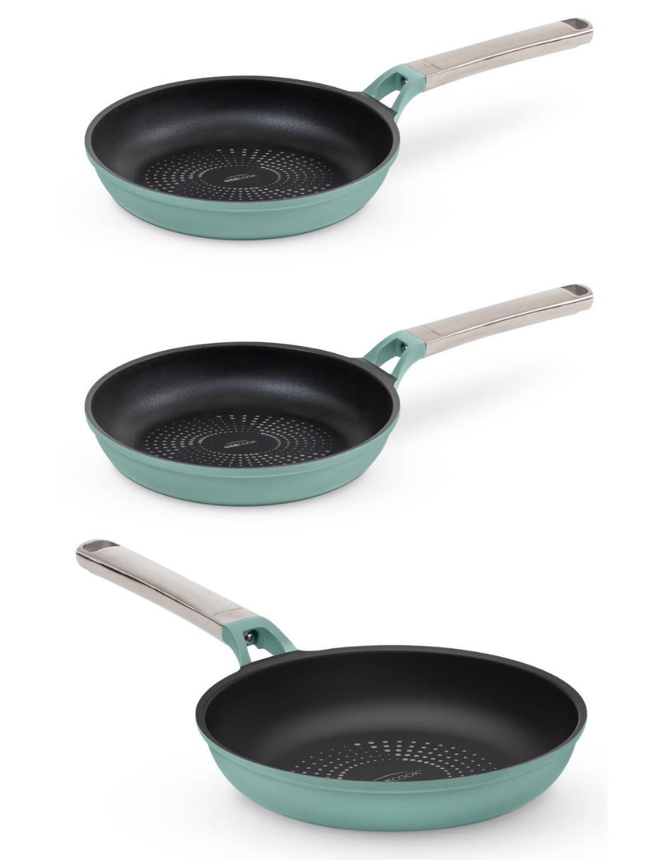 Set de sartenes Pro Series de aluminio anodizado 3 piezas 2