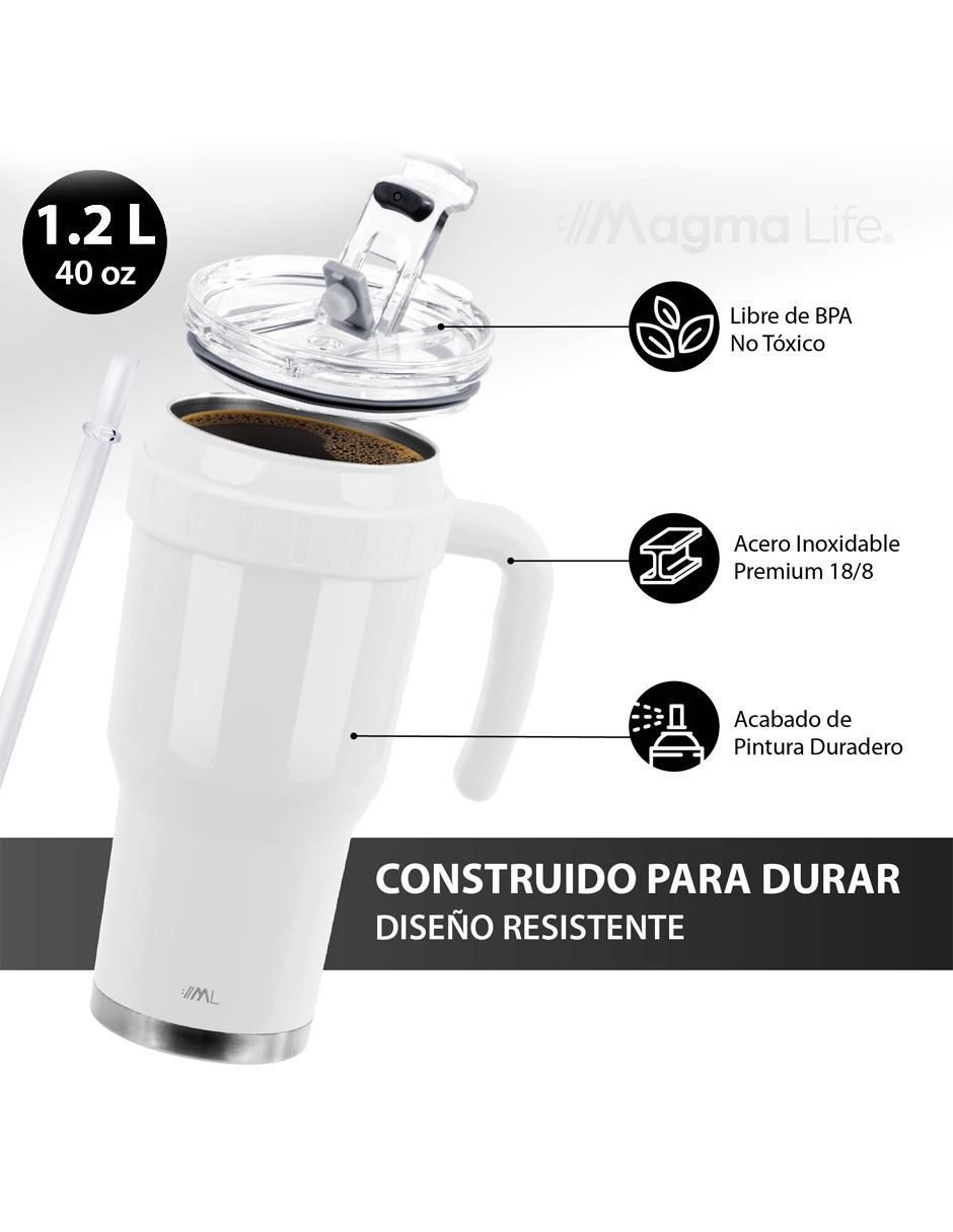Termo de acero inoxidable con tapa push pull 1.2 L 2