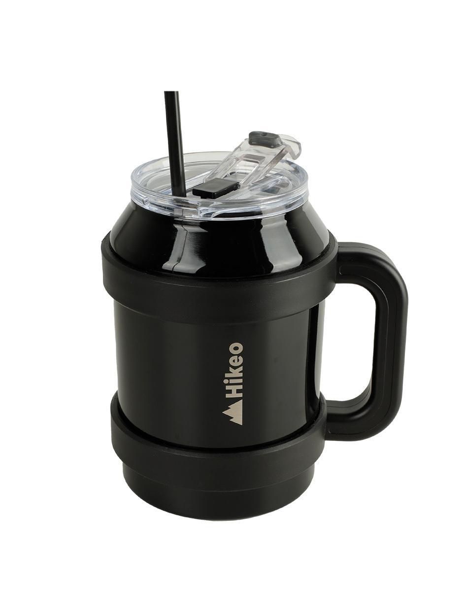 Termo doble pared 1 pieza Hikeo de acero inoxidable extra grande con tapa a presión 1.5 l