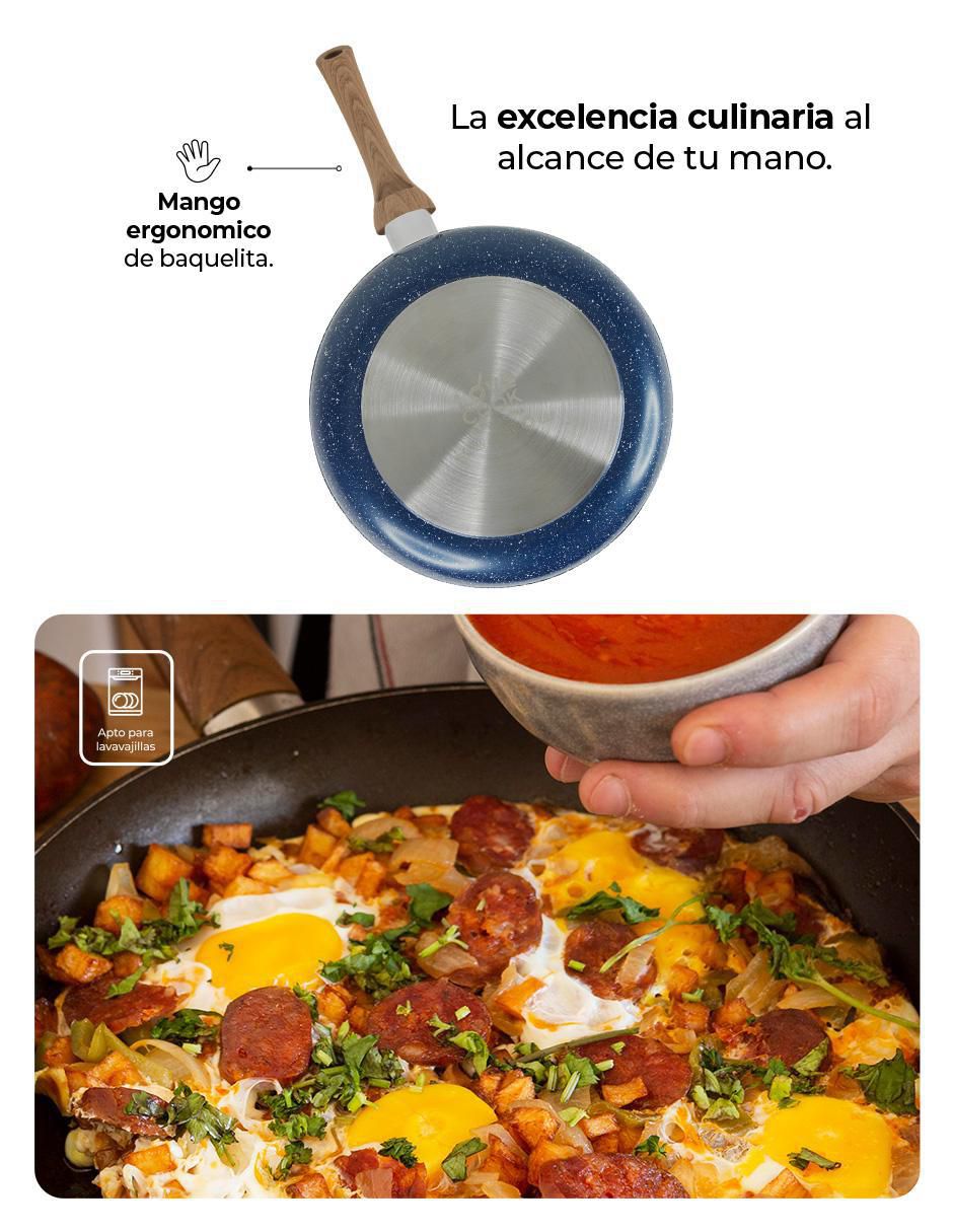 Set de sartenes Love cook de aluminio anodizado 3 piezas 4