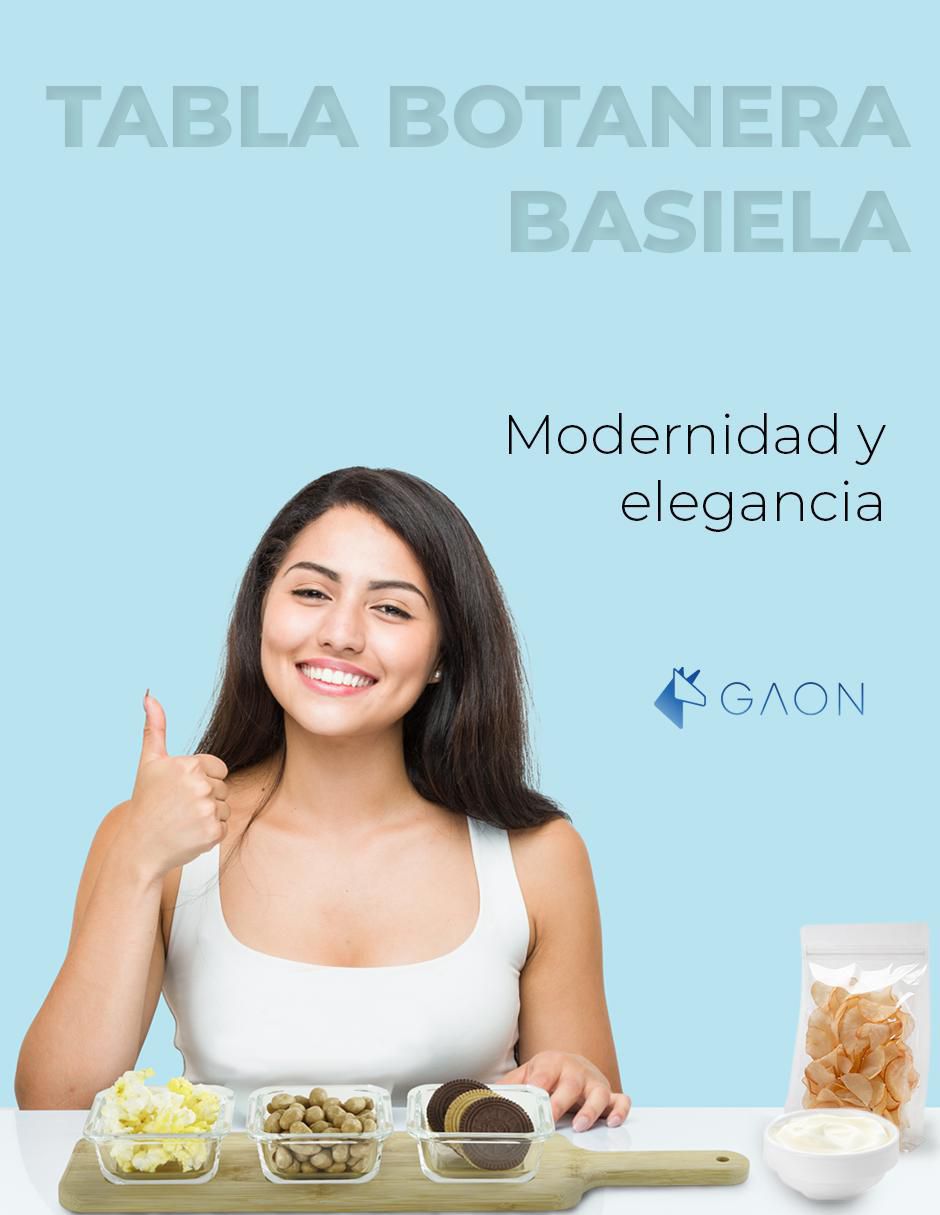 Botanero de Bambú con 3 divisiones 3