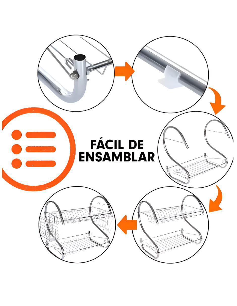 Escurridor de trastes de acero 4