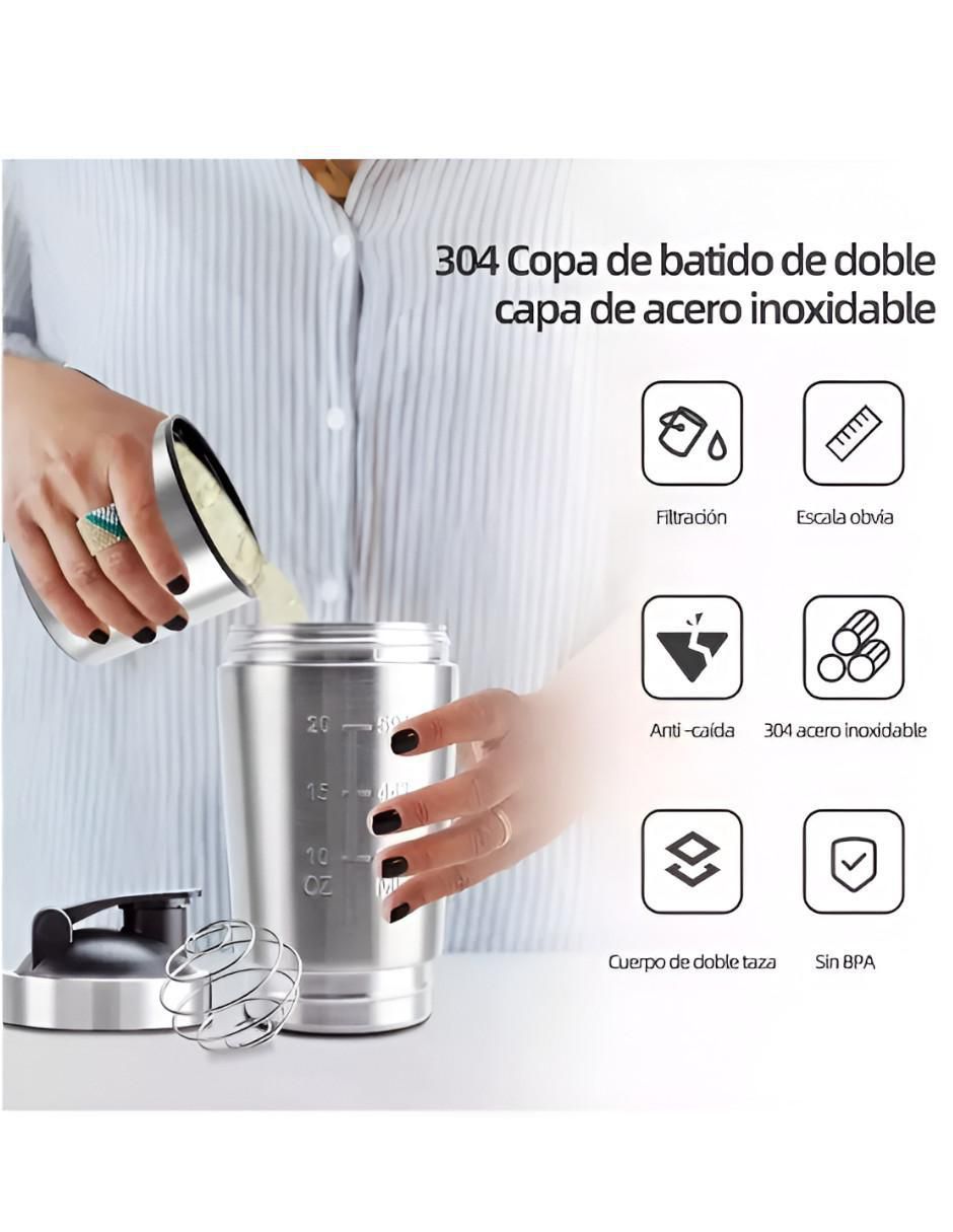 Termo de acero inoxidable con tapa rosca 739 ml 2