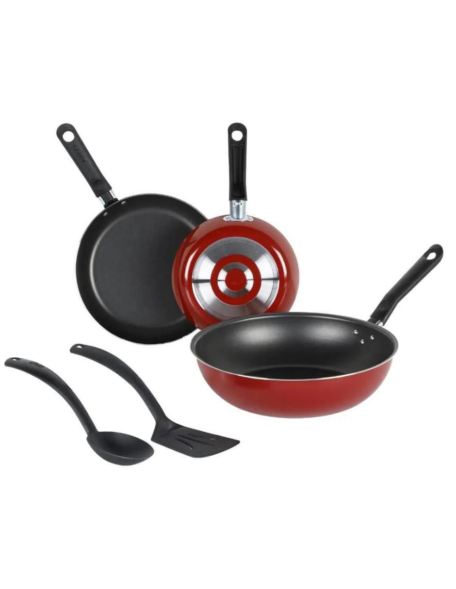 Batería de cocina de aluminio antiadherente sin PFOA 5 piezas