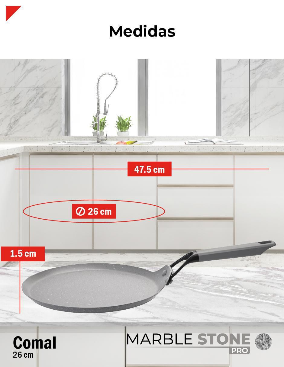 Comal Marble Stone Pro aluminio 9