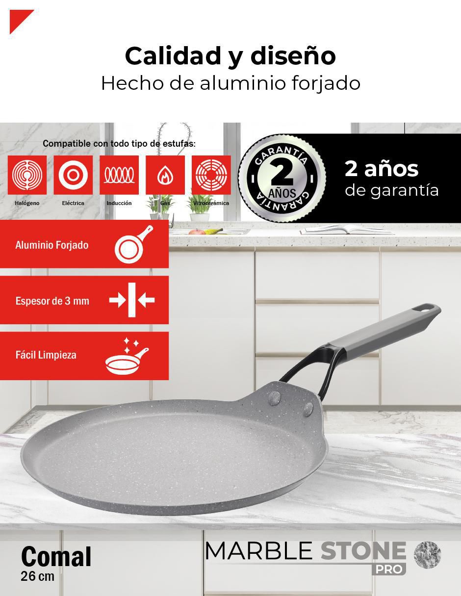 Comal Marble Stone Pro aluminio 3