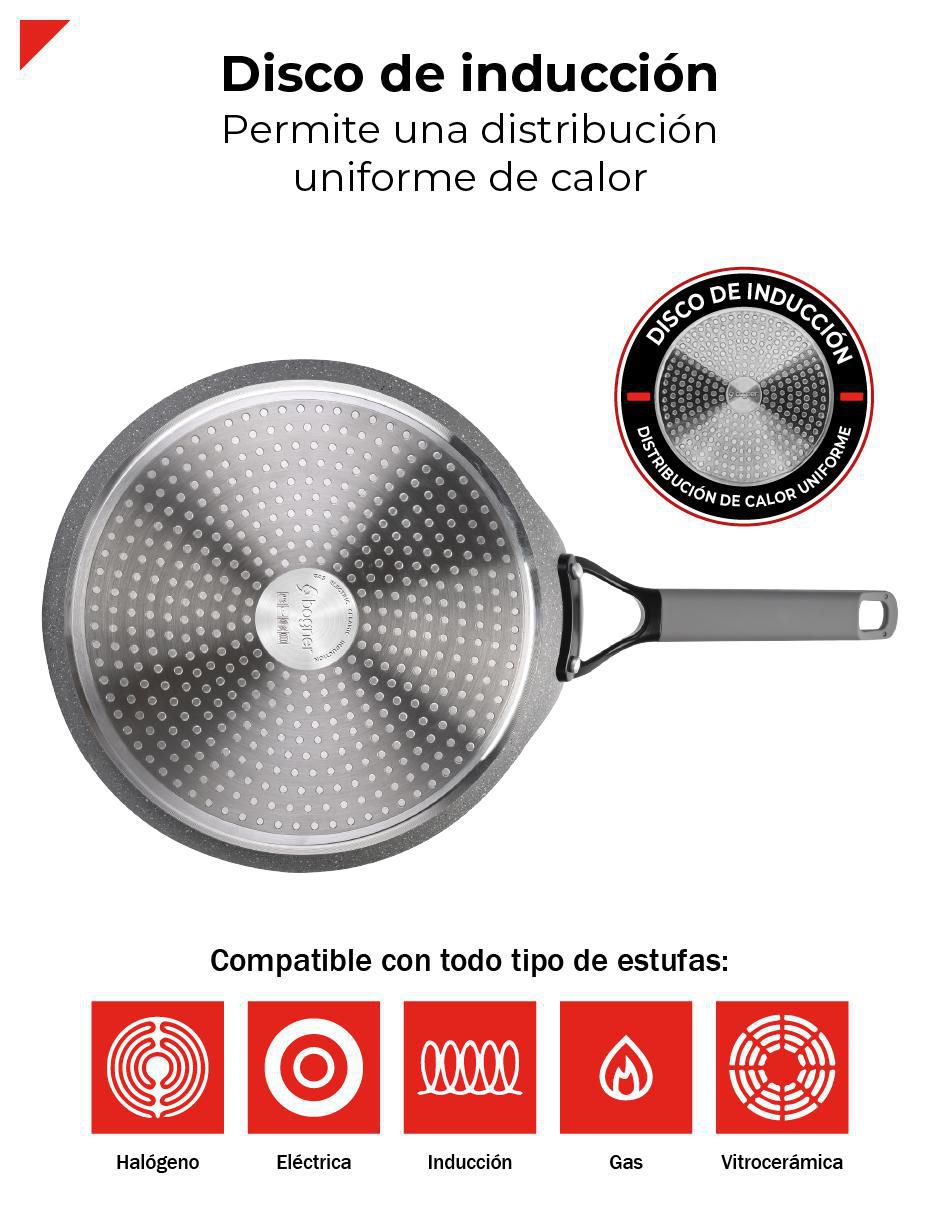 Comal Marble Stone Pro aluminio 4