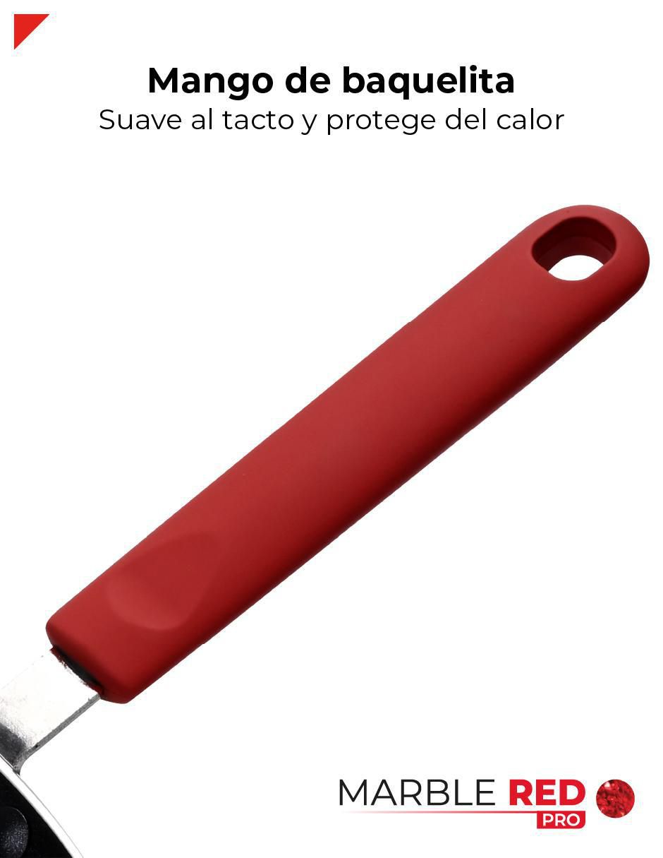 Comal Marble Red Pro aluminio 7