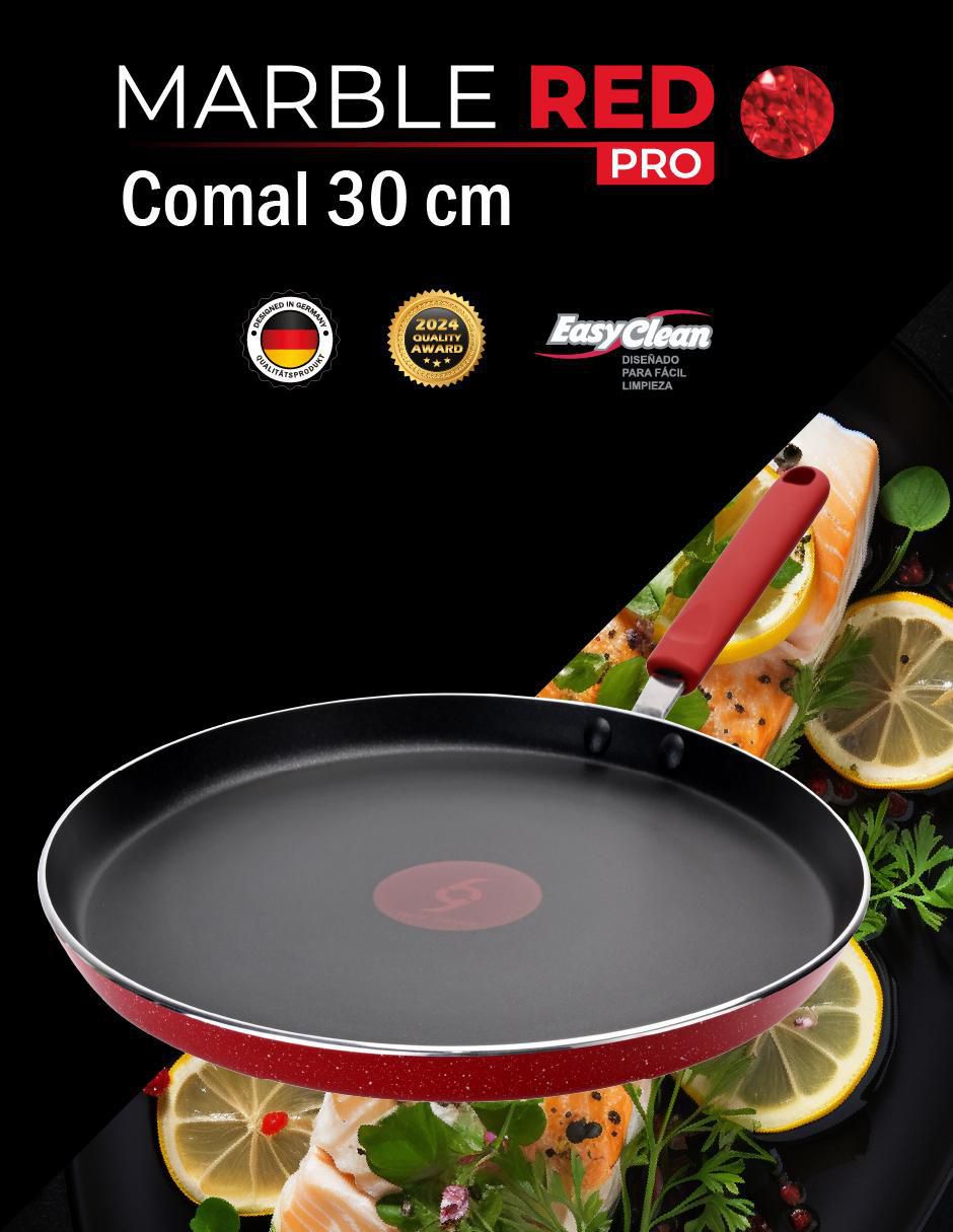Comal Marble Red Pro aluminio 8