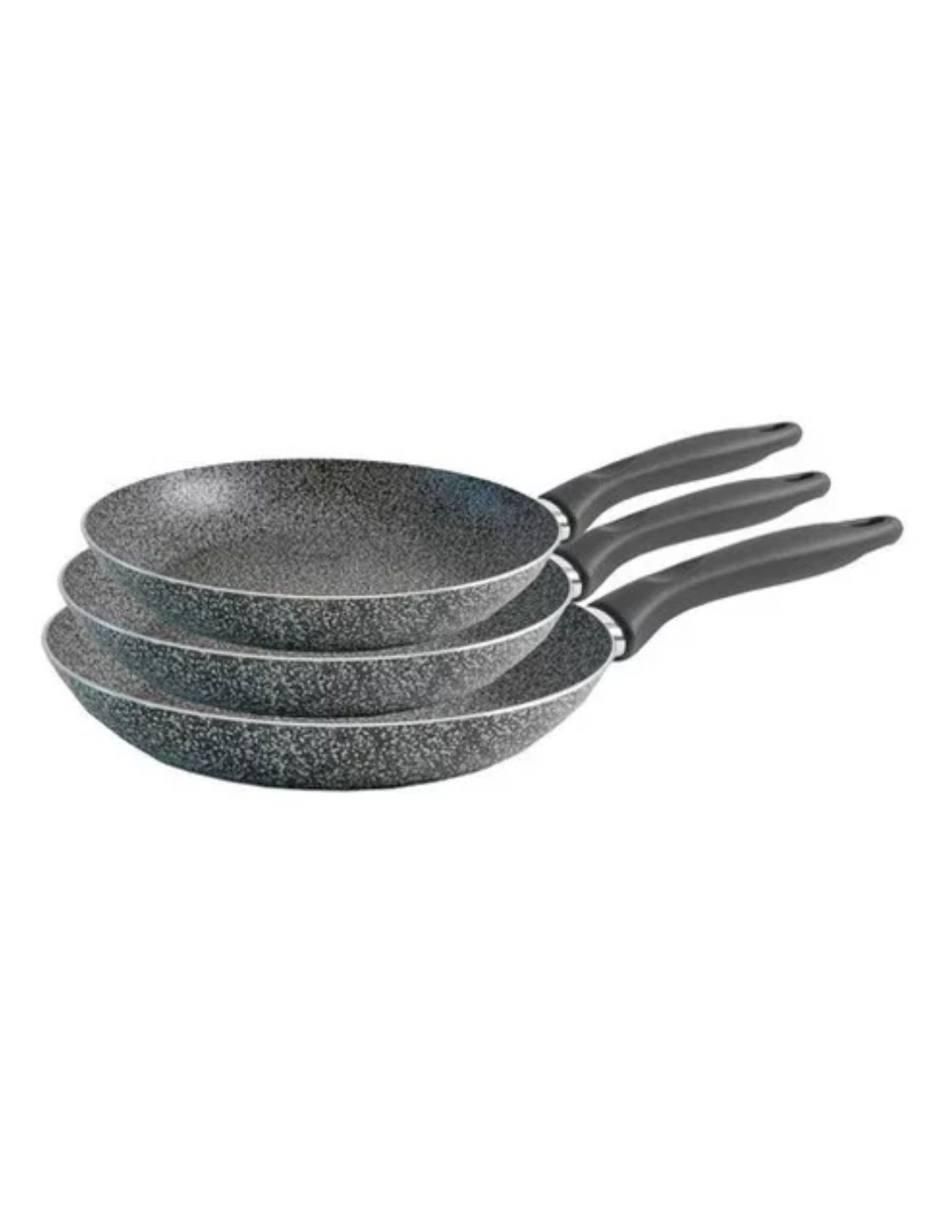 Set de sartenes Rocky de aluminio 3 piezas Set de sartenes Rocky de aluminio 3 piezas