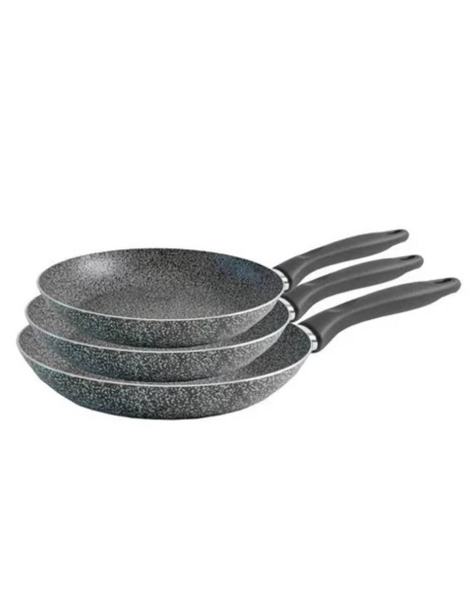 Set de sartenes Rocky de aluminio 3 piezas