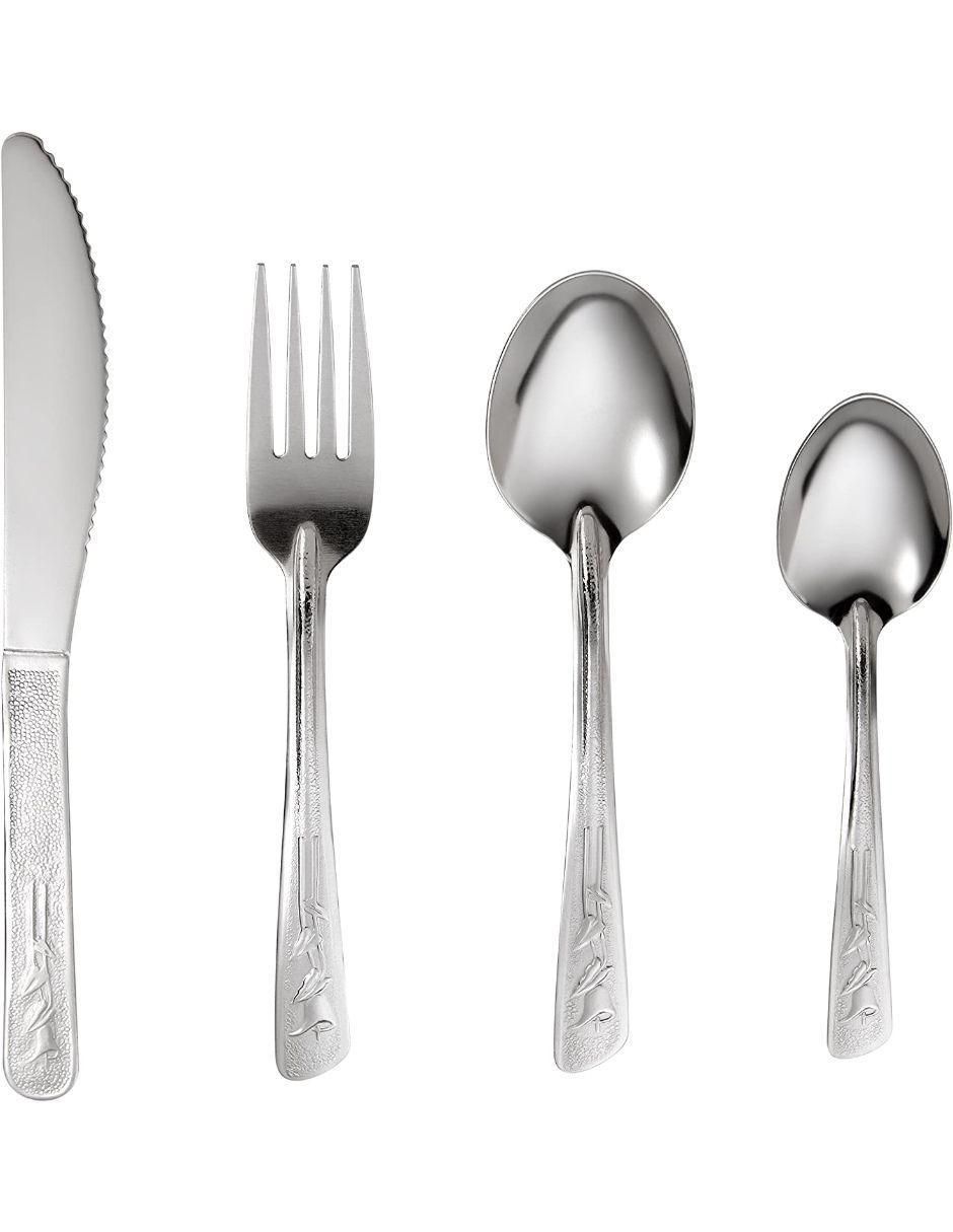 Set cubiertos Maya de acero inoxidable 24 piezas 6
