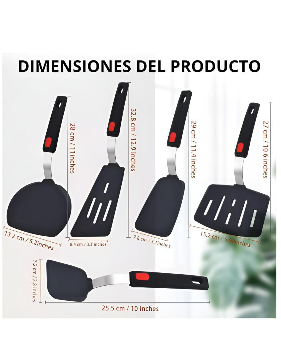 Set espátulas de silicón 6