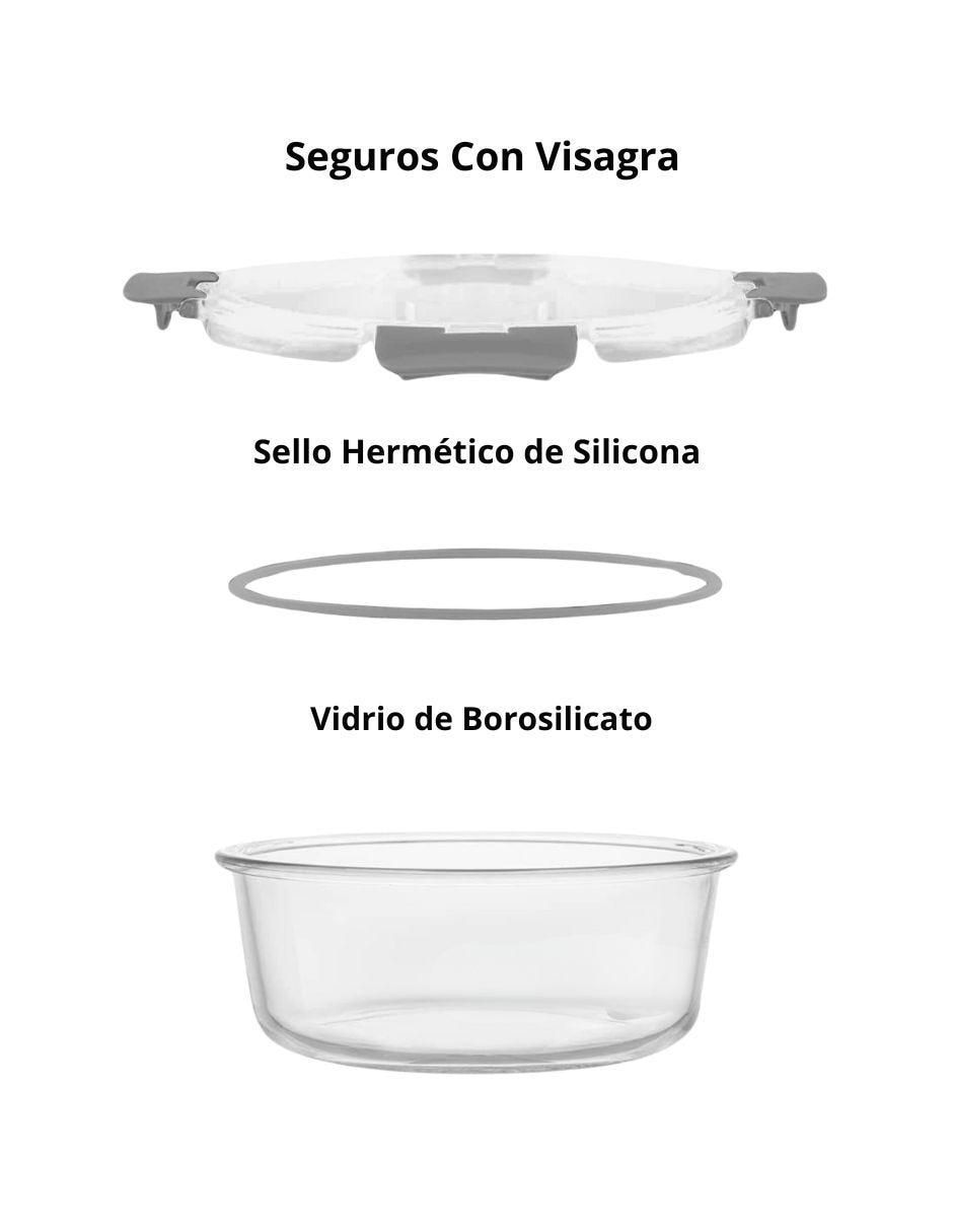 Set contenedores de vidrio 24 piezas 4