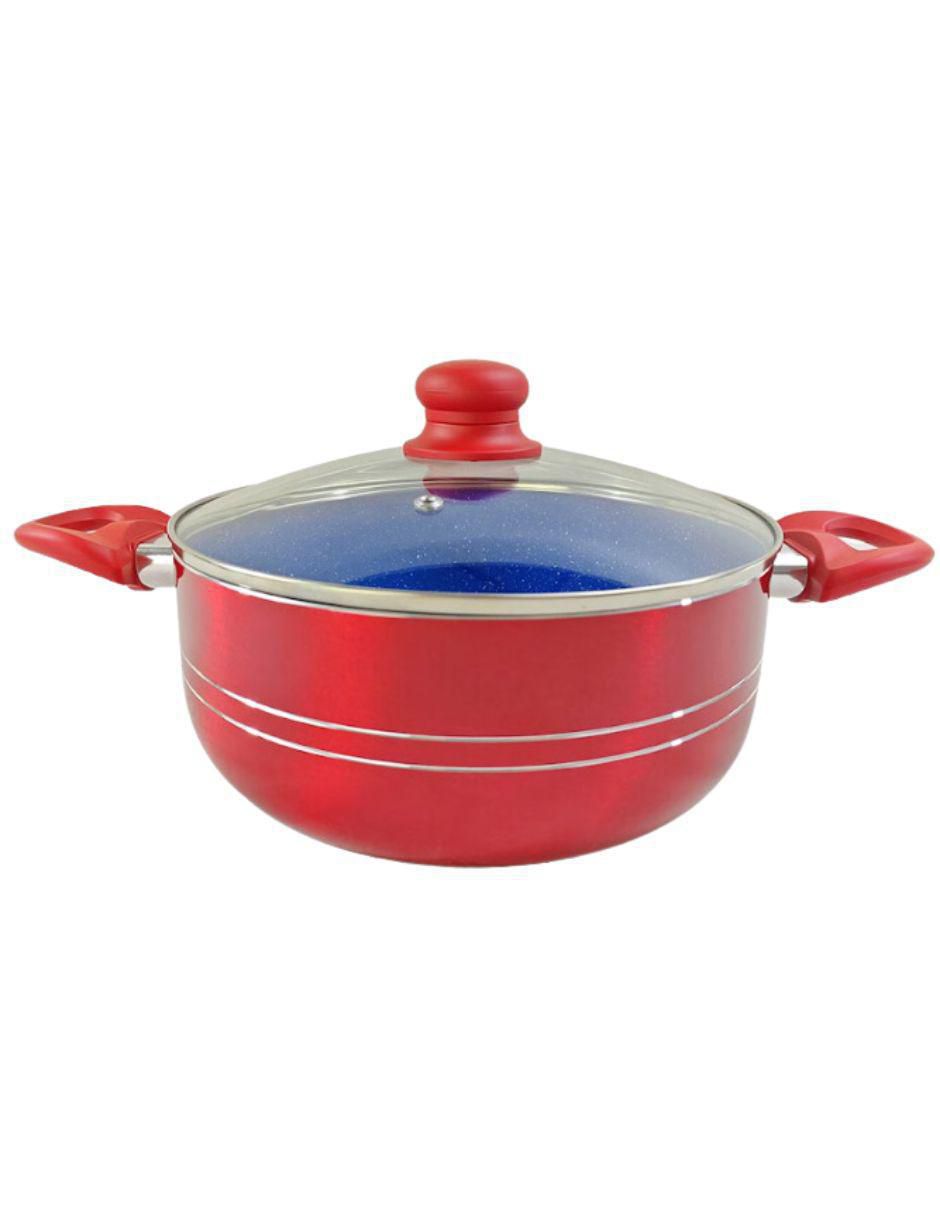 Batería de cocina de aluminio antiadherente minerales naturales 12 piezas 3