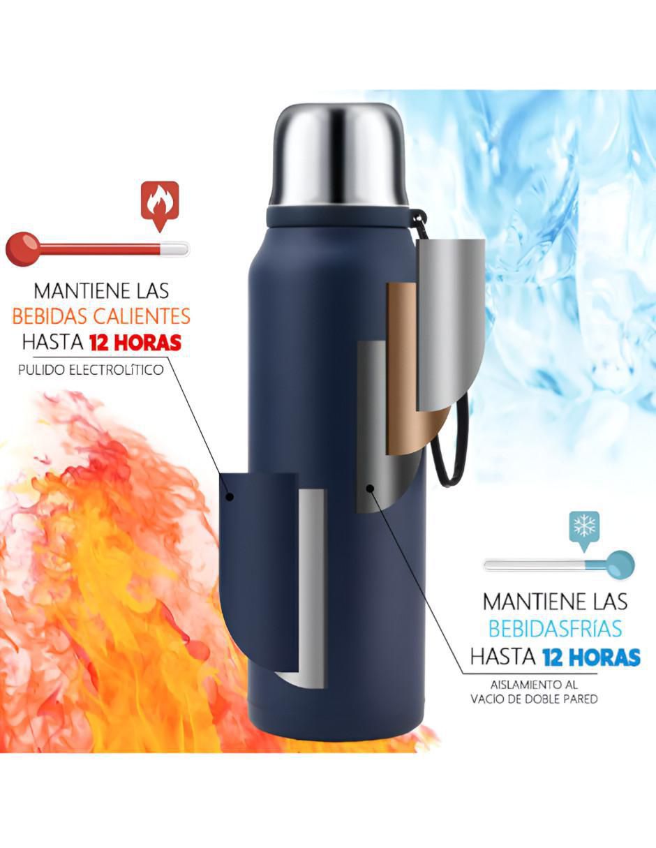 Termo de acero inoxidable con tapa rosca 3