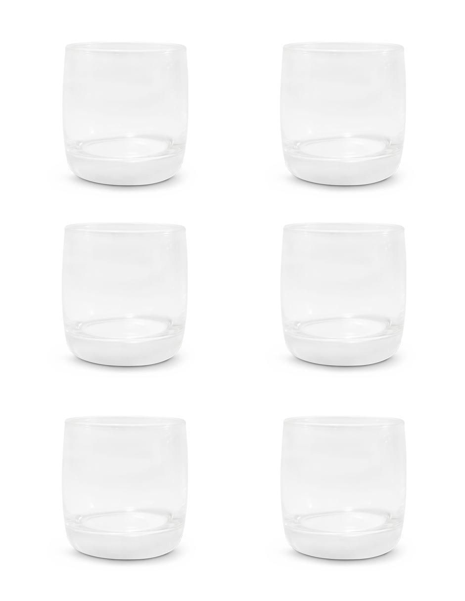 Set vasos de vidrio con 6 piezas