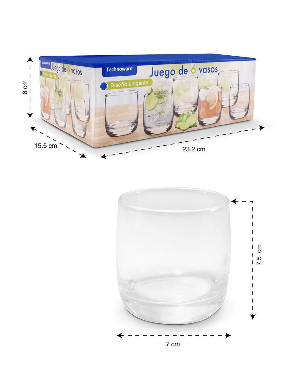 Set vasos de vidrio con 6 piezas 7