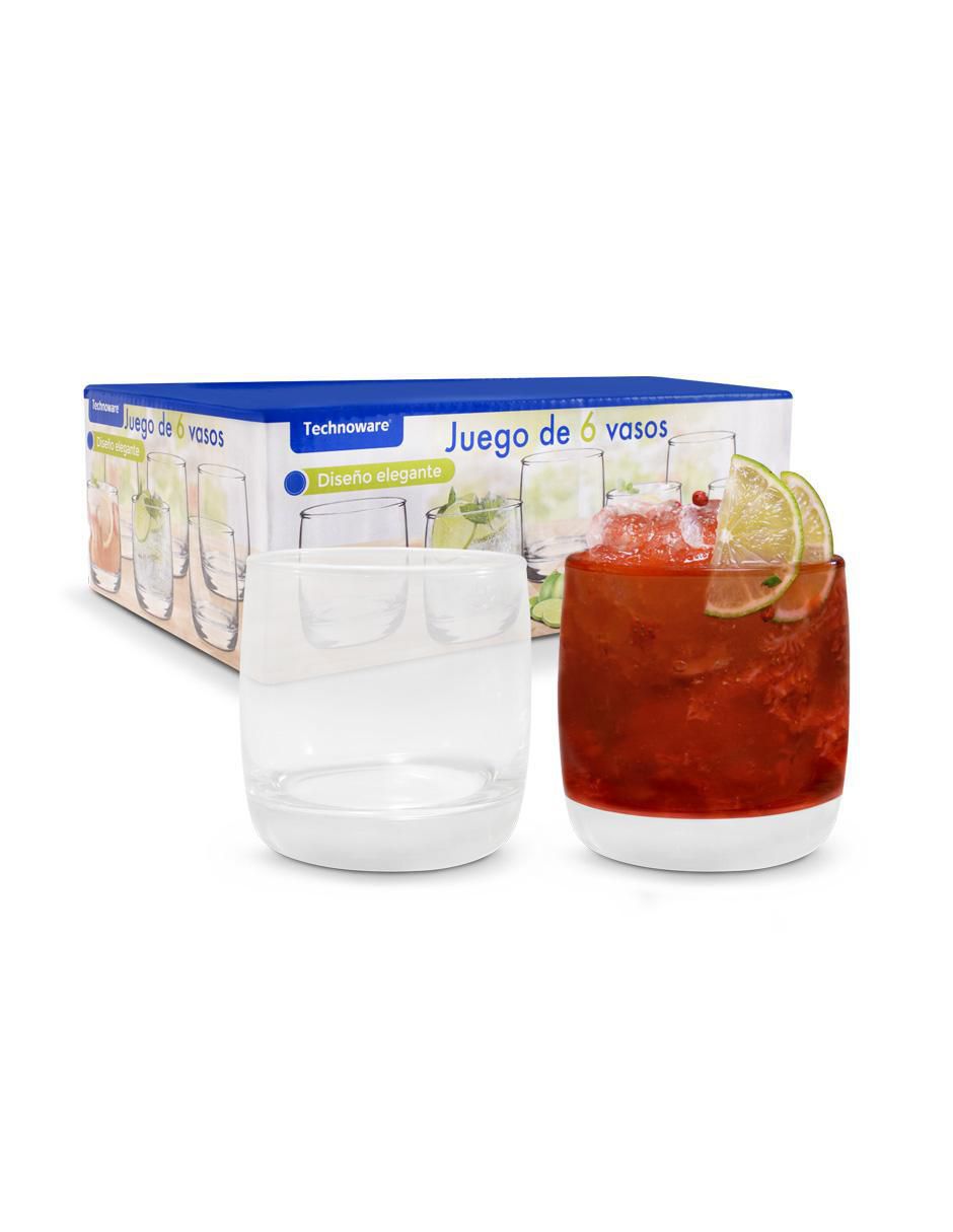Set vasos de vidrio con 6 piezas 6