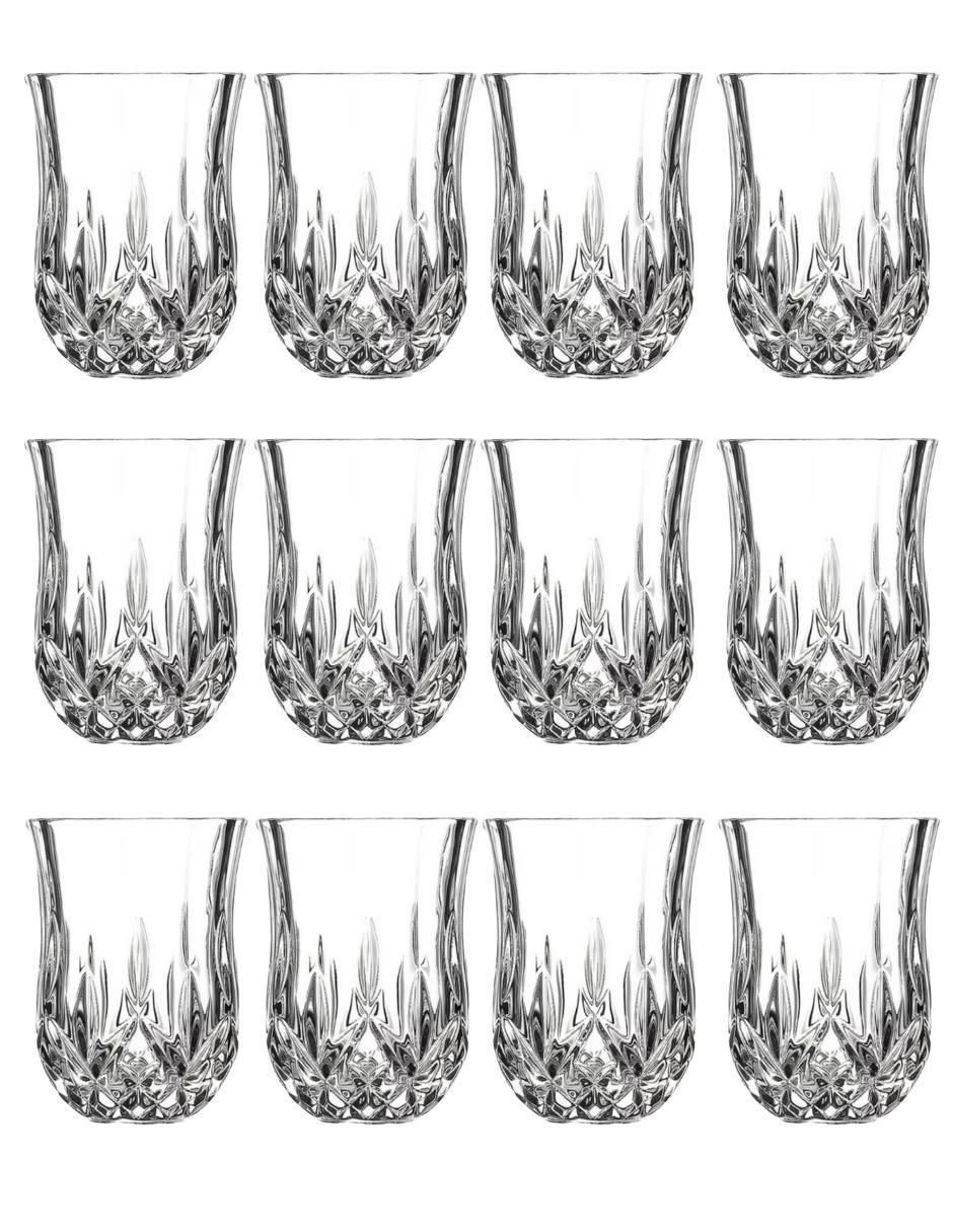 Set de tequileros Unicus de vidrio con 12 piezas
