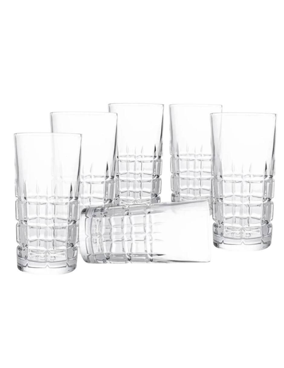 Set vasos Lusion de vidrio con 12 piezas 1