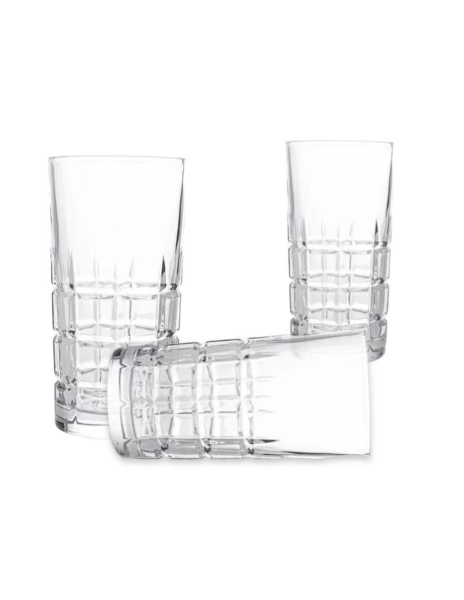 Set vasos Lusion de vidrio con 12 piezas