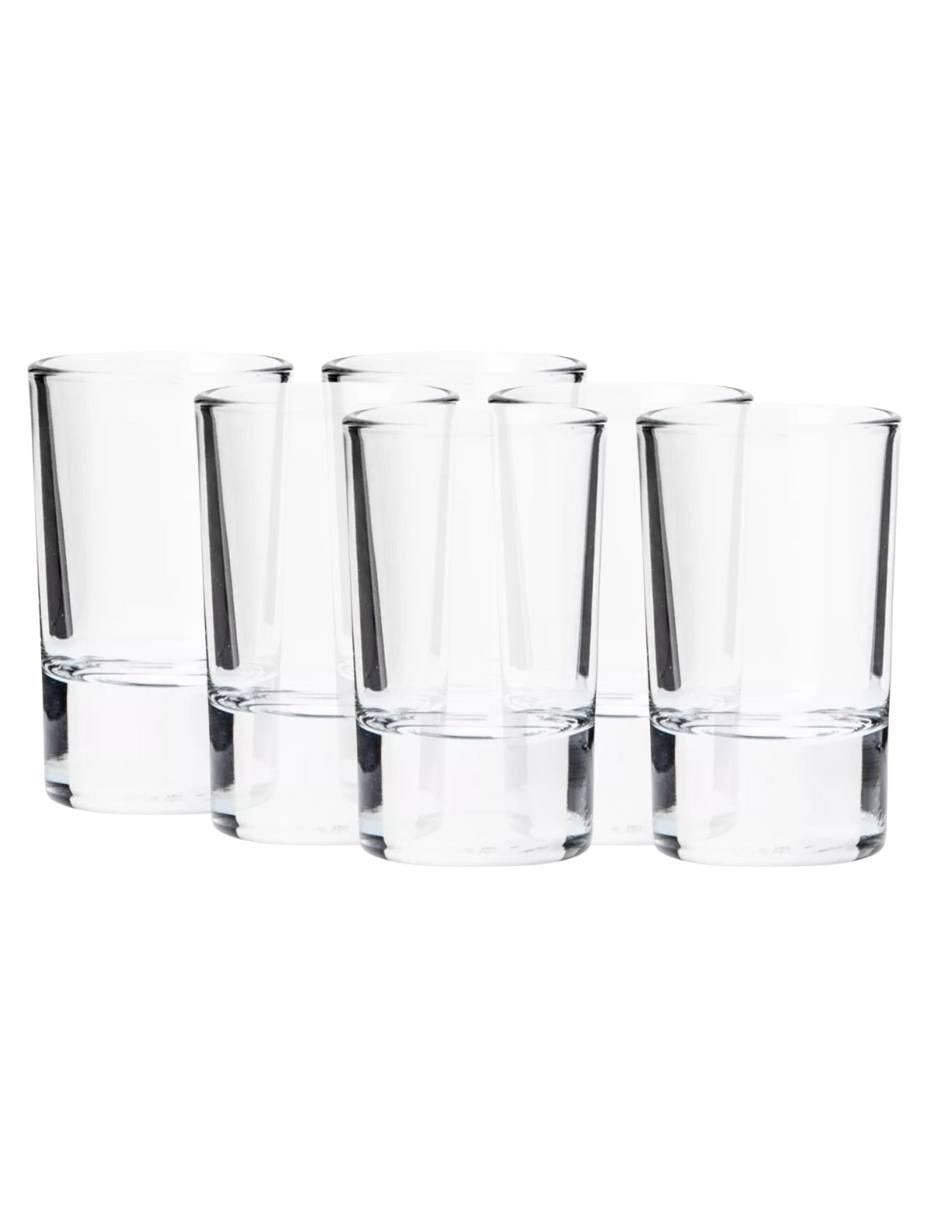 Set de tequileros Indro de vidrio con 6 piezas