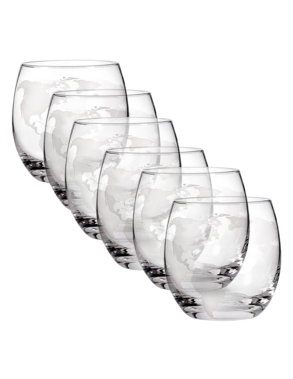 Set de tequileros de vidrio con 6 piezas