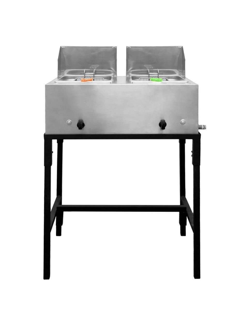 Freidora de aceite con compartimento doble 9 L Freidora de aceite con compartimento doble 9 L