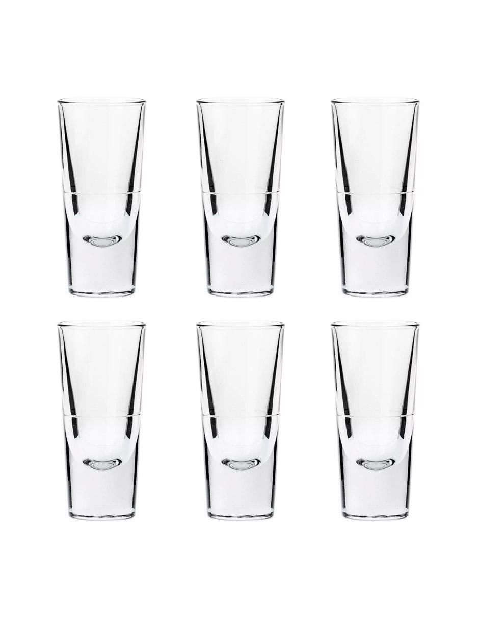 Set de tequileros Rocky de vidrio con 6 piezas