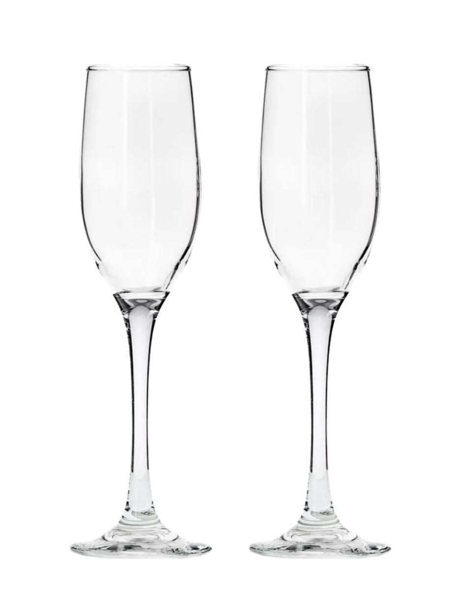 Set de copas para flauta Ducale de vidrio
