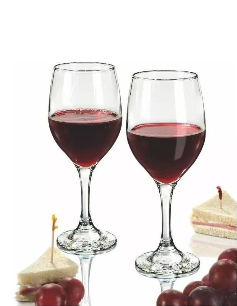 Set de copas para vino Ducale de vidrio 2