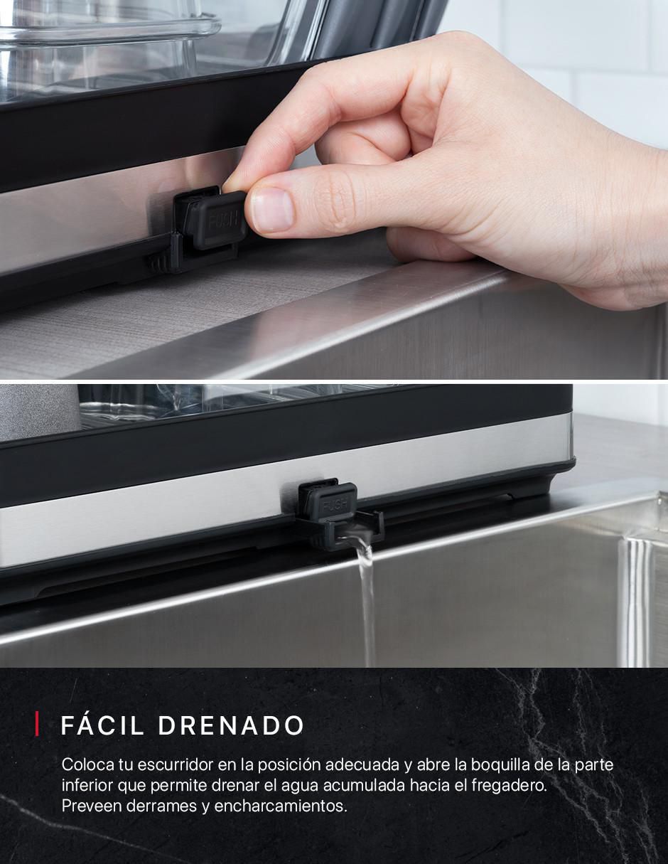 Escurridor de trastes de acero inoxidable 4