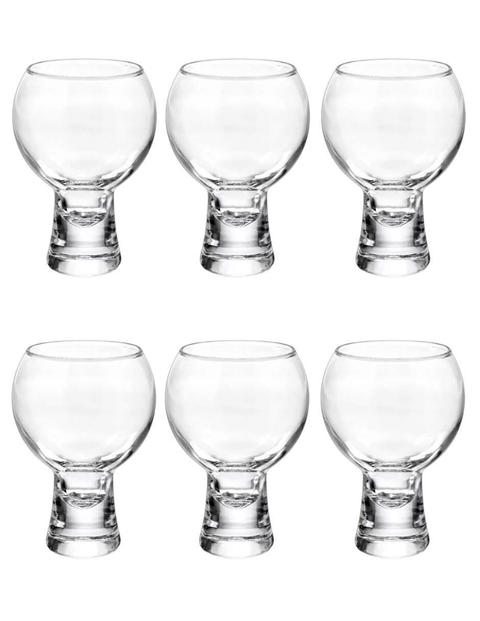 Set de copas para licor Agrippa de vidrio