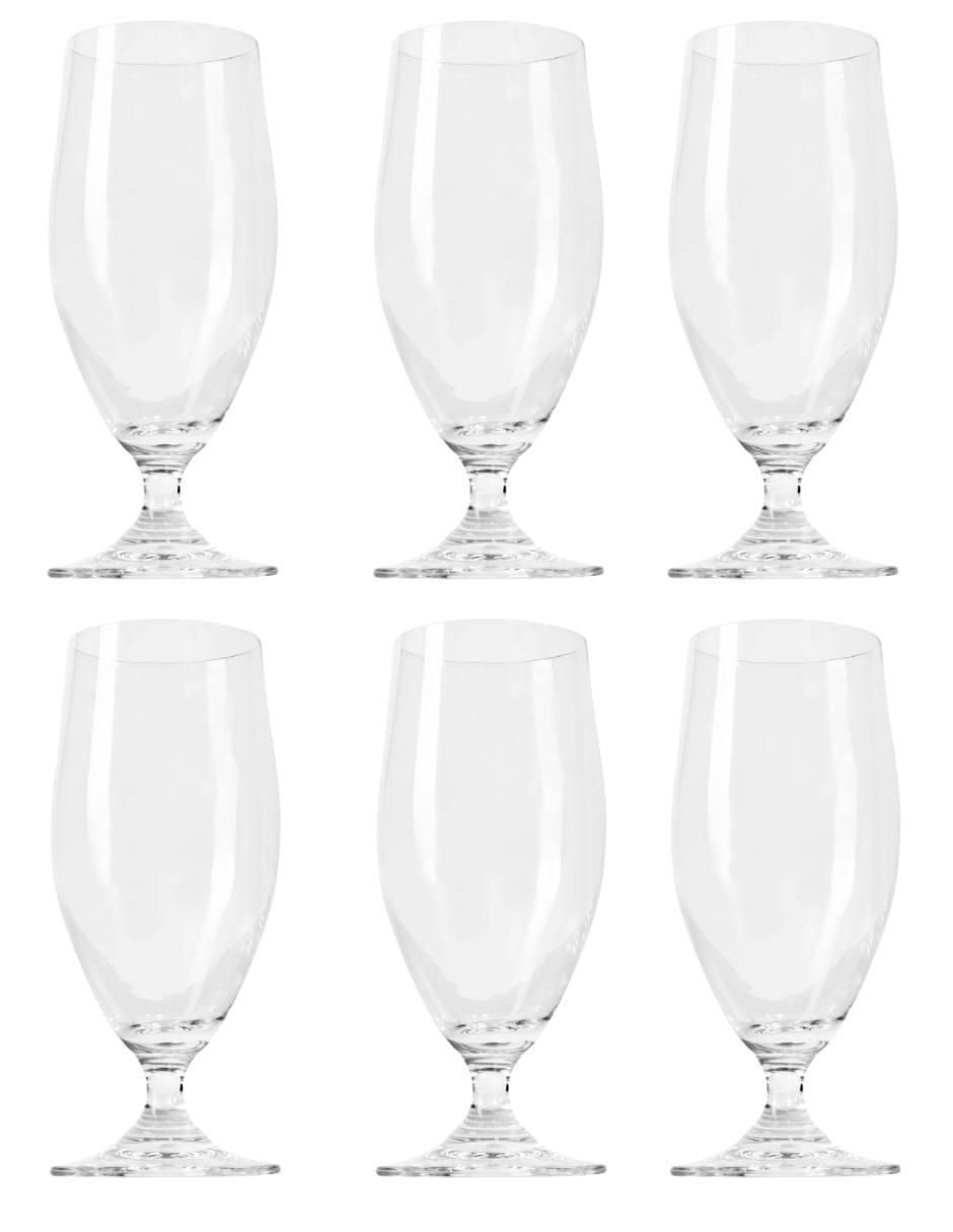 Set de copas para cerveza Albira de vidrio