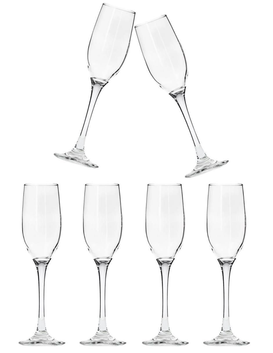 Set de copas para flauta Ducale de vidrio