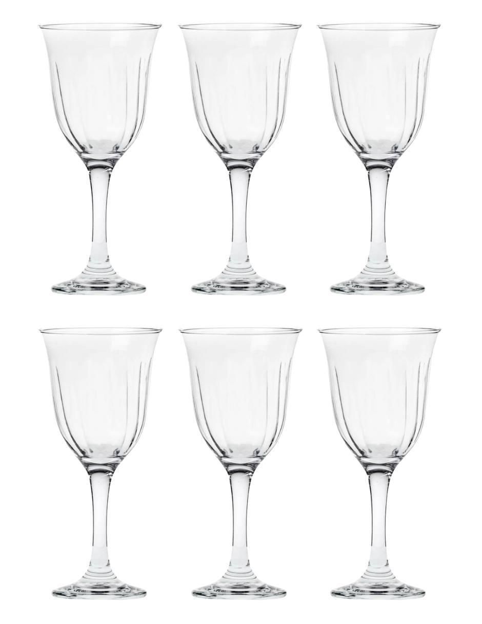 Set de copas para vino Giglio de vidrio Set de copas para vino Giglio de vidrio