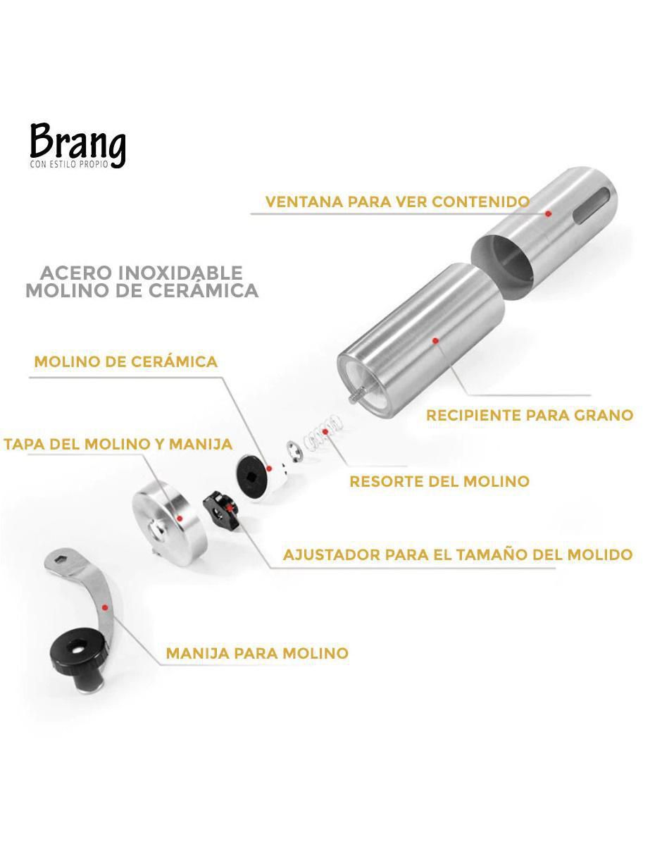 Molino para café de acero inoxidable 6