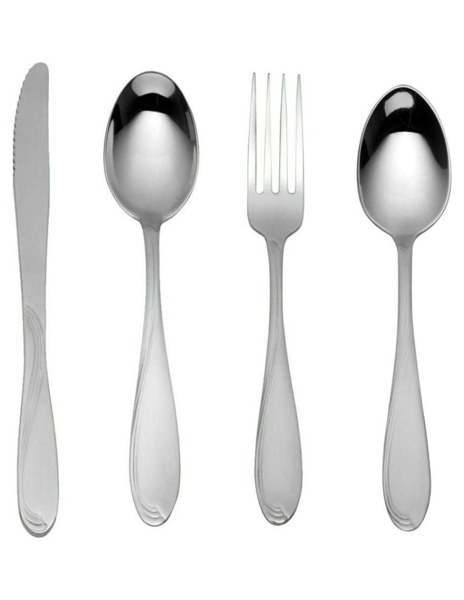 Set cubiertos Gamma de acero inoxidable 24 piezas 6
