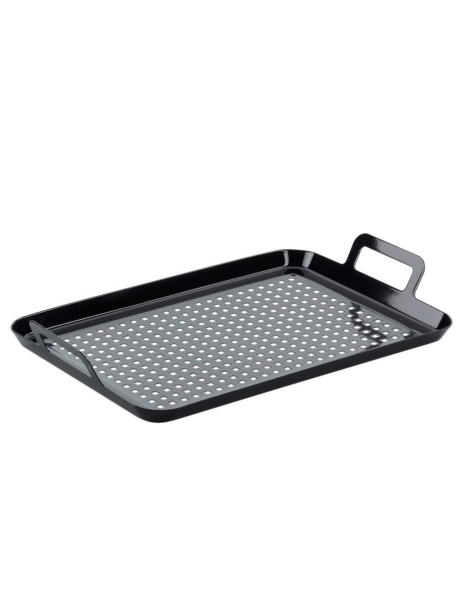 Charola rosticera Bbq Nevada de acero inoxidable