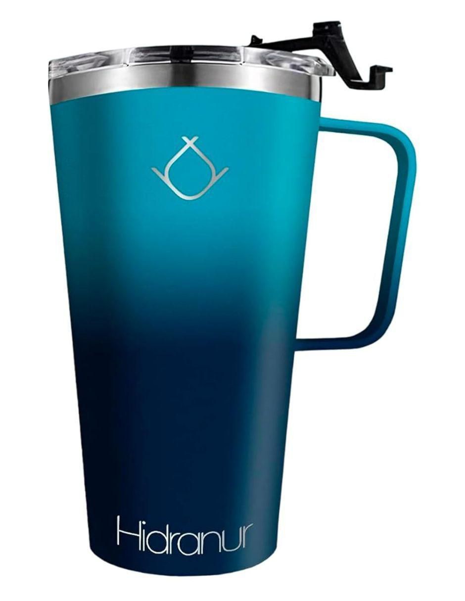 Termo doble pared de acero inoxidable con tapa flip top 473 ml
