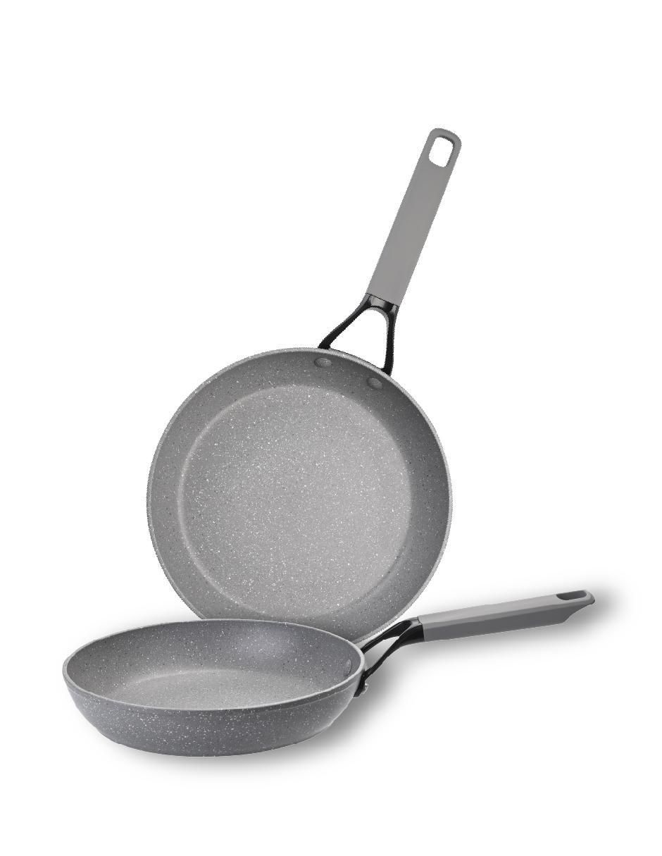 Set de sartenes Marble Stone Pro de aluminio forjado 2 piezas
