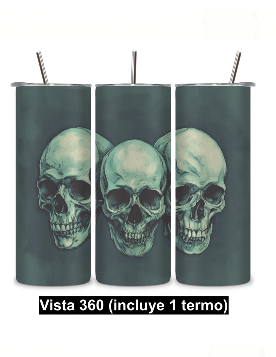 Termo de acero inoxidable Skinny con tapa a presión 600 ml 2