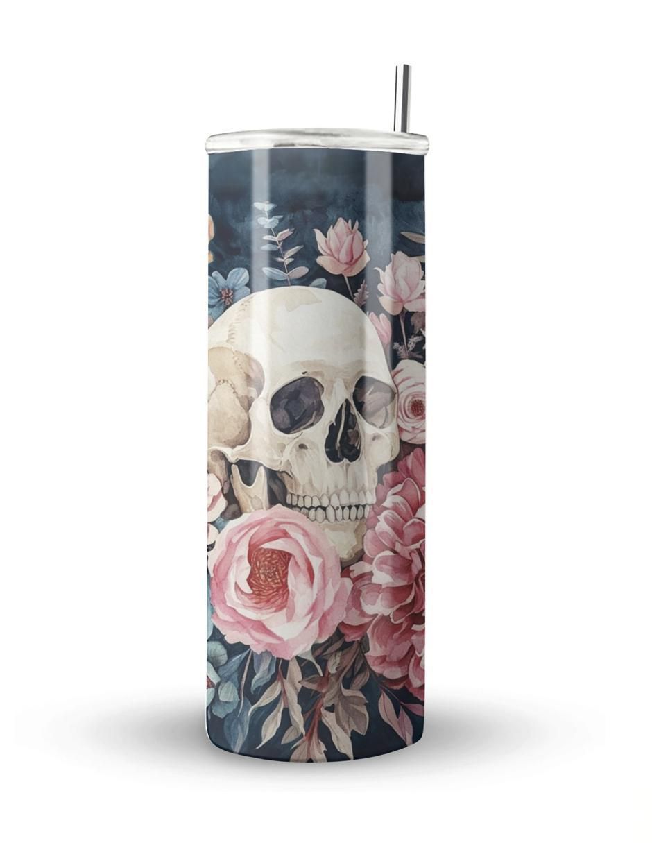 Termo de acero inoxidable Skinny con tapa a presión 600 ml
