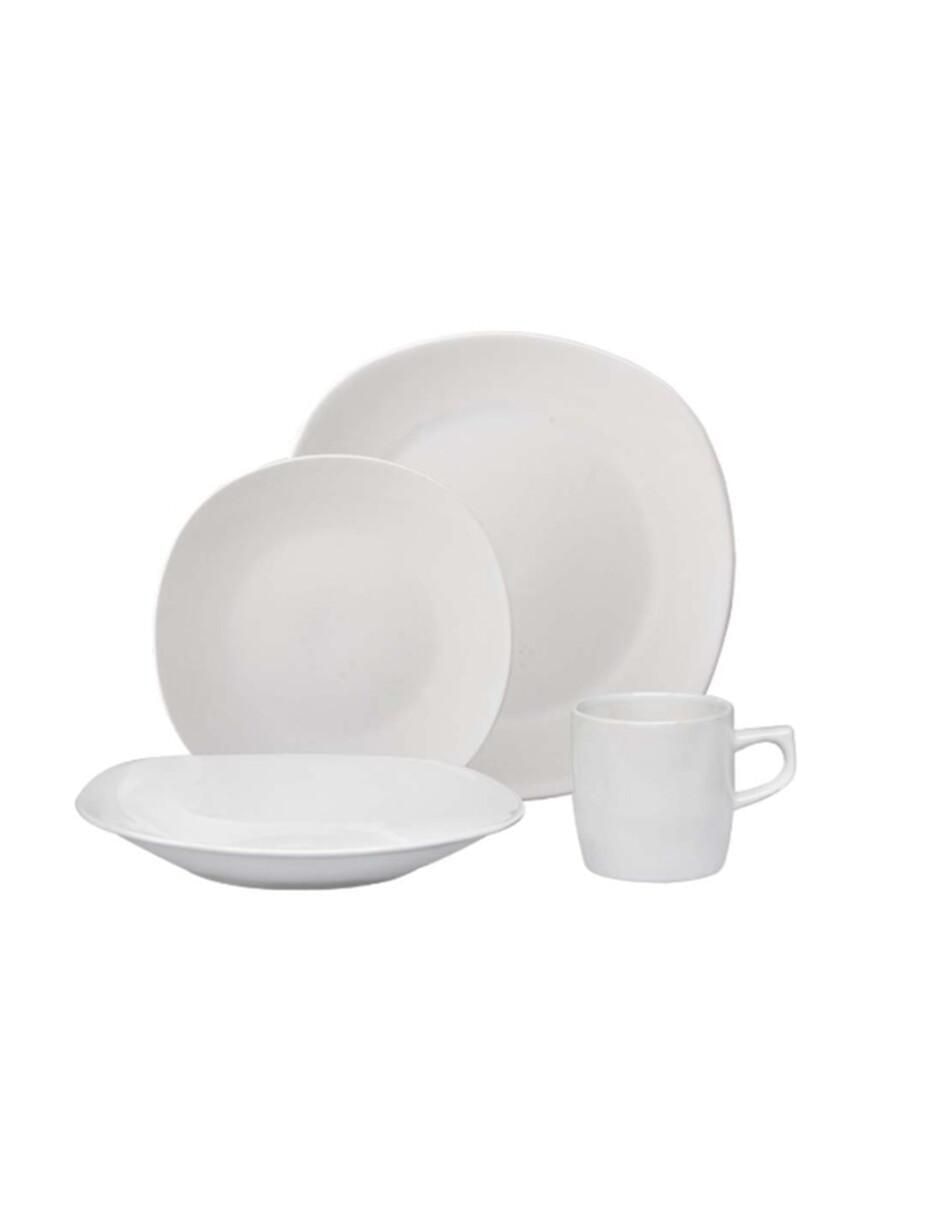 Vajilla cerrada antartic de porcelana para 4 personas 2