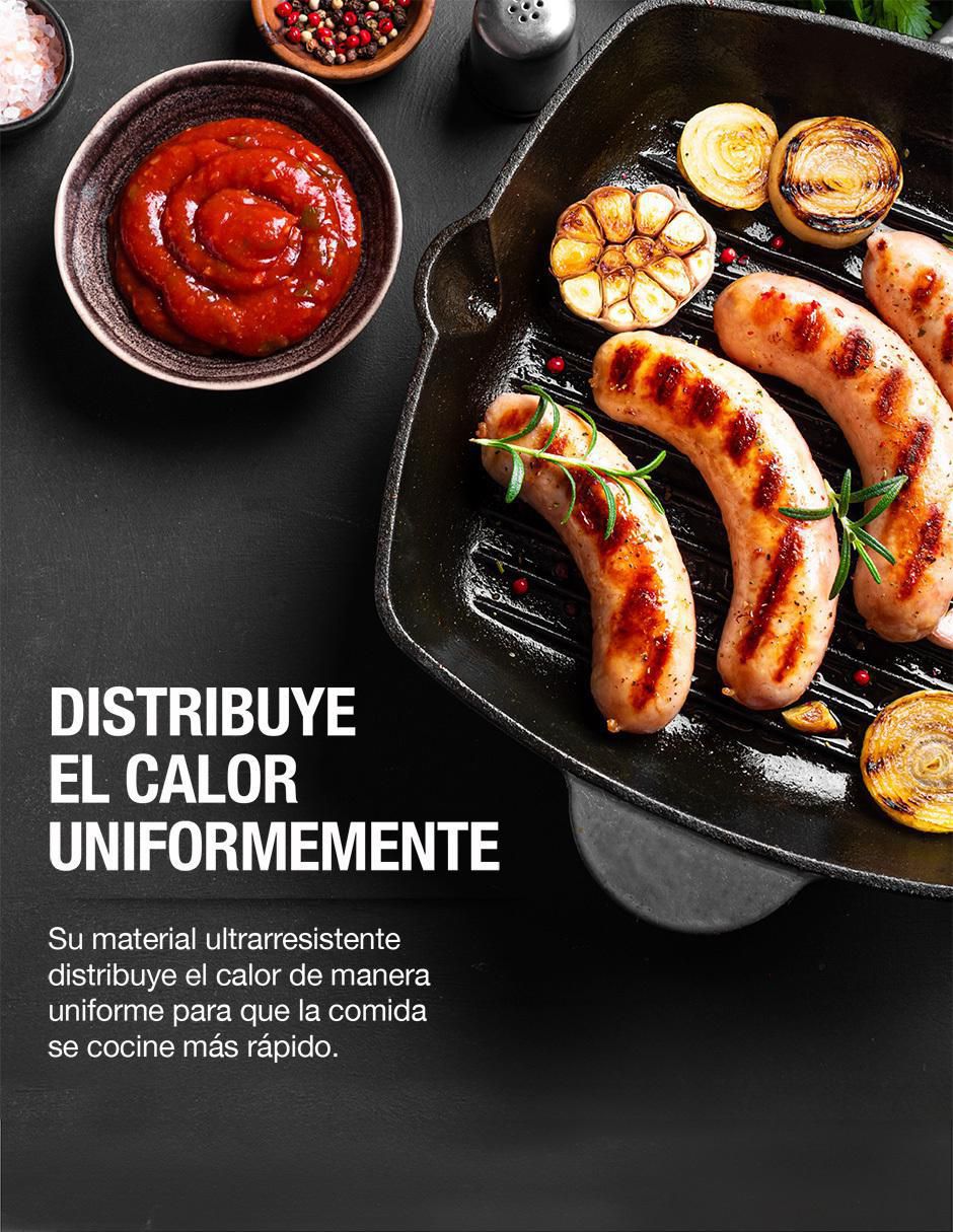 Sartén grill de hierro fundido 7