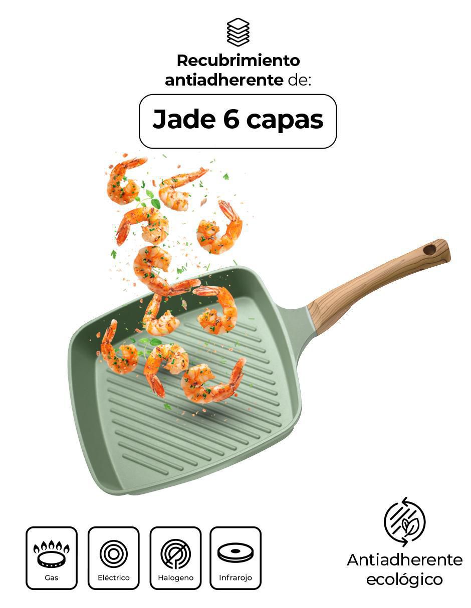 Sartén grill de jade 2