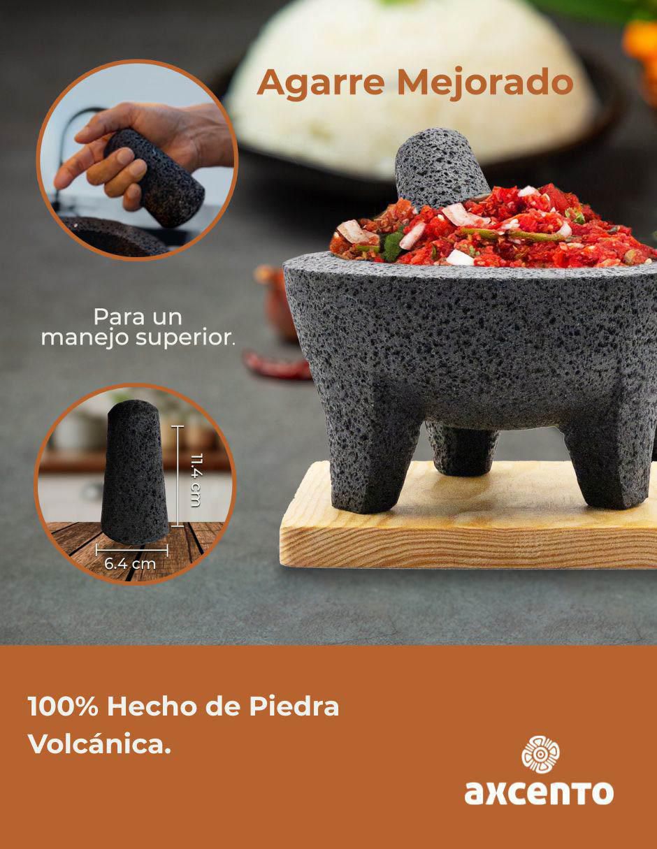 Mortero Piedra Volcánica 6