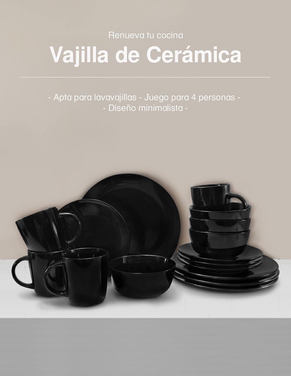 Vajilla cerrada hogar de cerámica para 4 personas 2